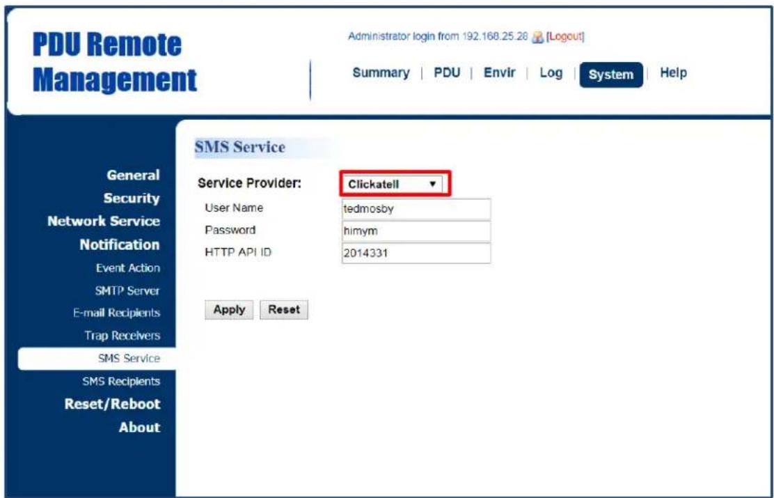 CyberPower PDU81004 - SMS Notification - 1