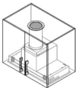 Fisher & Paykel HP90ICSX4 - Venting directly into the cabinet with no ducting and louvered vent is not permitted. - 2