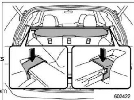 SUBARU Legacy Premium (2024) - 6-13. Lifting Cargo Cover (Outback/Subaru Outback Wilderness - If Equipped) - 2