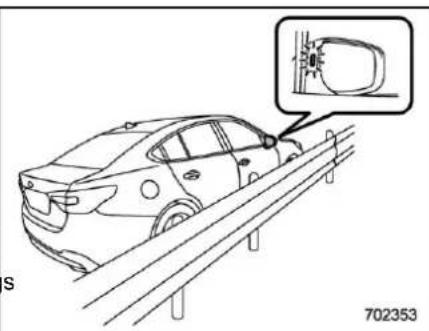 SUBARU Legacy Premium (2024) - ▼ Safety tips regarding the BSD/RCTA approach indicator light/warning buzzer - 1