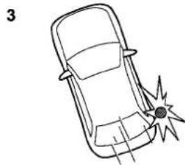 SUBARU Legacy Premium (2024) - Examples of the types of accidents in which it is possible that the SRS side airbag and the SRS curtain airbag will deploy - 9