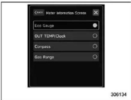 SUBARU Legacy Premium (2024) - ▼ How to select items on the screen ▽ Selecting - 2