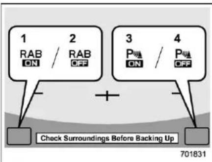 SUBARU Legacy Premium (2024) - ■ Reverse Automatic Braking (RAB) System ON/OFF Setting - 1