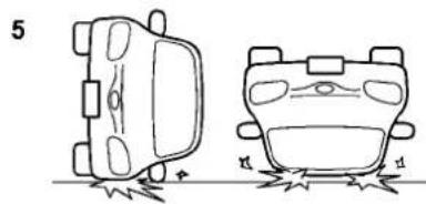 SUBARU Legacy Premium (2024) - Examples of the types of accidents in which it is possible that the SRS side airbag and the SRS curtain airbag will deploy - 6
