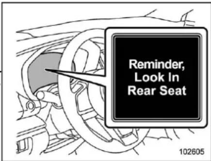 SUBARU Legacy Premium (2024) - 1-8. Rear Seat Reminder - 1