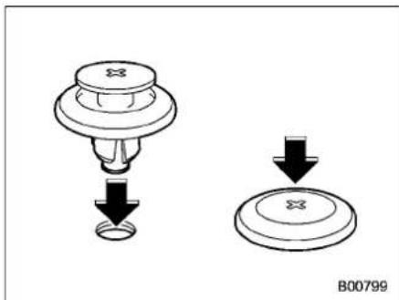SUBARU Legacy Premium (2024) - ■ Removing and Reinstalling Clips - 7