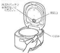 蒸気口 くぼみ