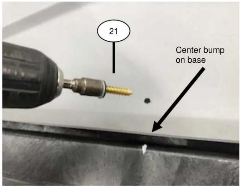 21 Center bump on base