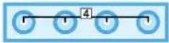 E-Blox Circuit 120 - Parts List (colors and styles may vary) Symbols and Numbers - 4