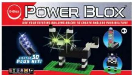 POWER BLOX® USE YOUR EXISTING BUILDING DRICKS TO CREATE ENDLESS POSSIBILITIES! 3D+ + 3D+ + STARTUP 3D PLUS KIT! STORM1+