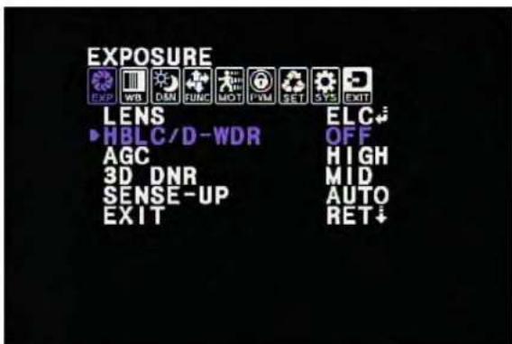 VideoComm Pro CX-700SR90 - EXPOSURE - LENS - DC REF - 1