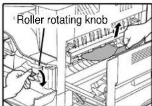 Roller rotating knob