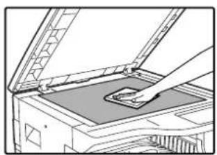 OLIVETTI d-Copia 16W - CLEANING THE DOCUMENT GLASS AND SPF/ DOCUMENT COVER - 1