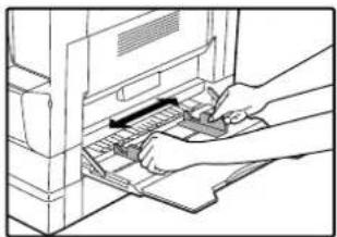 OLIVETTI d-Copia 16W - Set the paper guides to the copy paper width. - 1