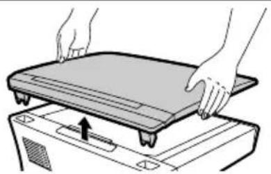 OLIVETTI d-Copia 150D - Simply lift the original cover straight up. - 1