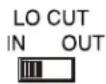 Bogen Platinum Series PS600 - Lo-Cut Filter (Rear Panel; #7) - 1