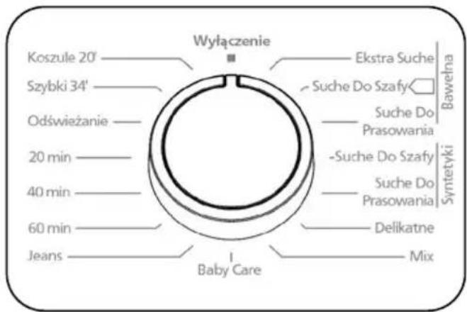 Wyłączenie Koszule 20' Szybki 34' Odświeżanie 20 min 40 min 60 min Jeans Baby Care Ekstra Suche Suche Do Szafy Suche Do Prasowania -Suche Do Szafy Suche Do Prasowania Delikatne Mix Bawełna Syntetyki
