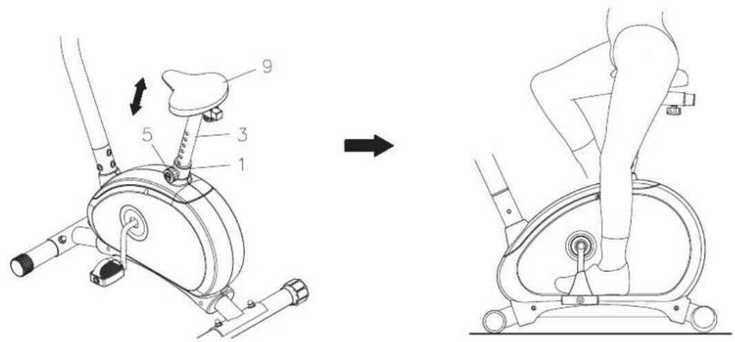Stamina Avari U110 - SEAT HEIGHT ADJUSTMENT - 1