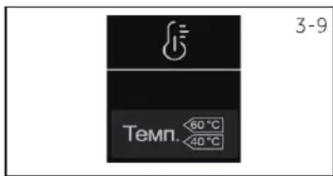 3-9 Temn. 60 °C 40 °C
