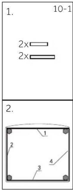1. 10-1 2x 2x 2.