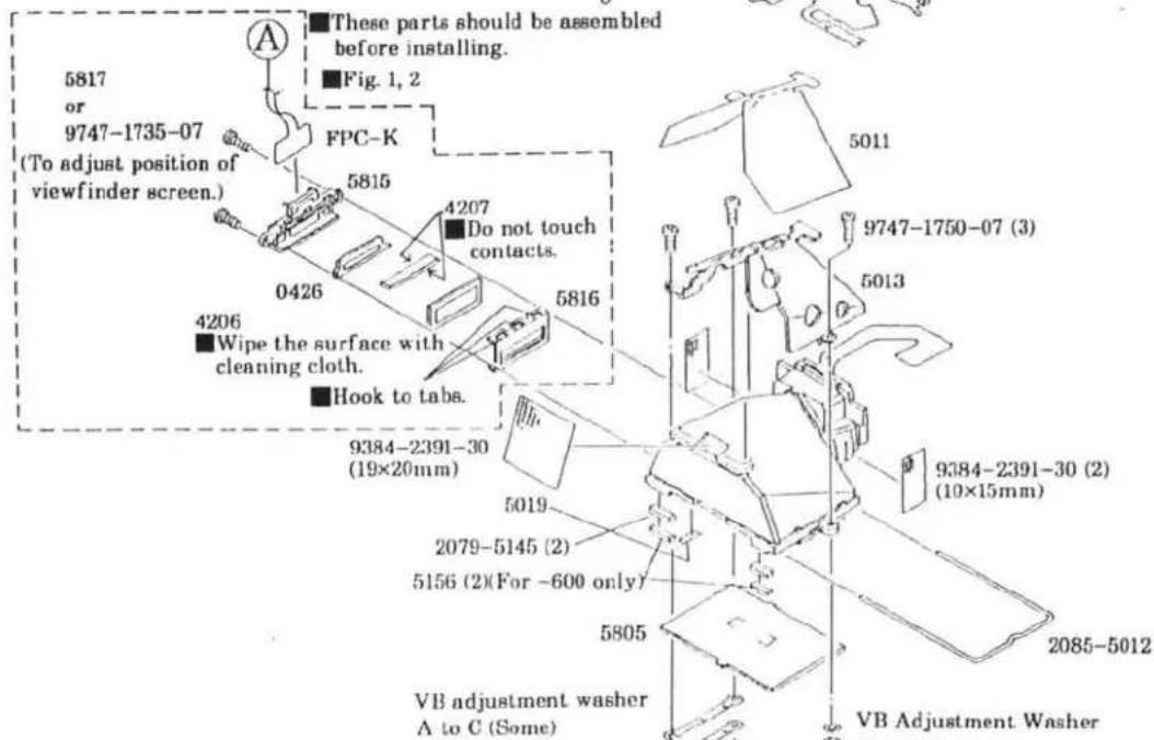 KONICA MINOLTA Maxxum 400Si - ⑤Penta Prism Unit, FPC-A Set Installation - 2
