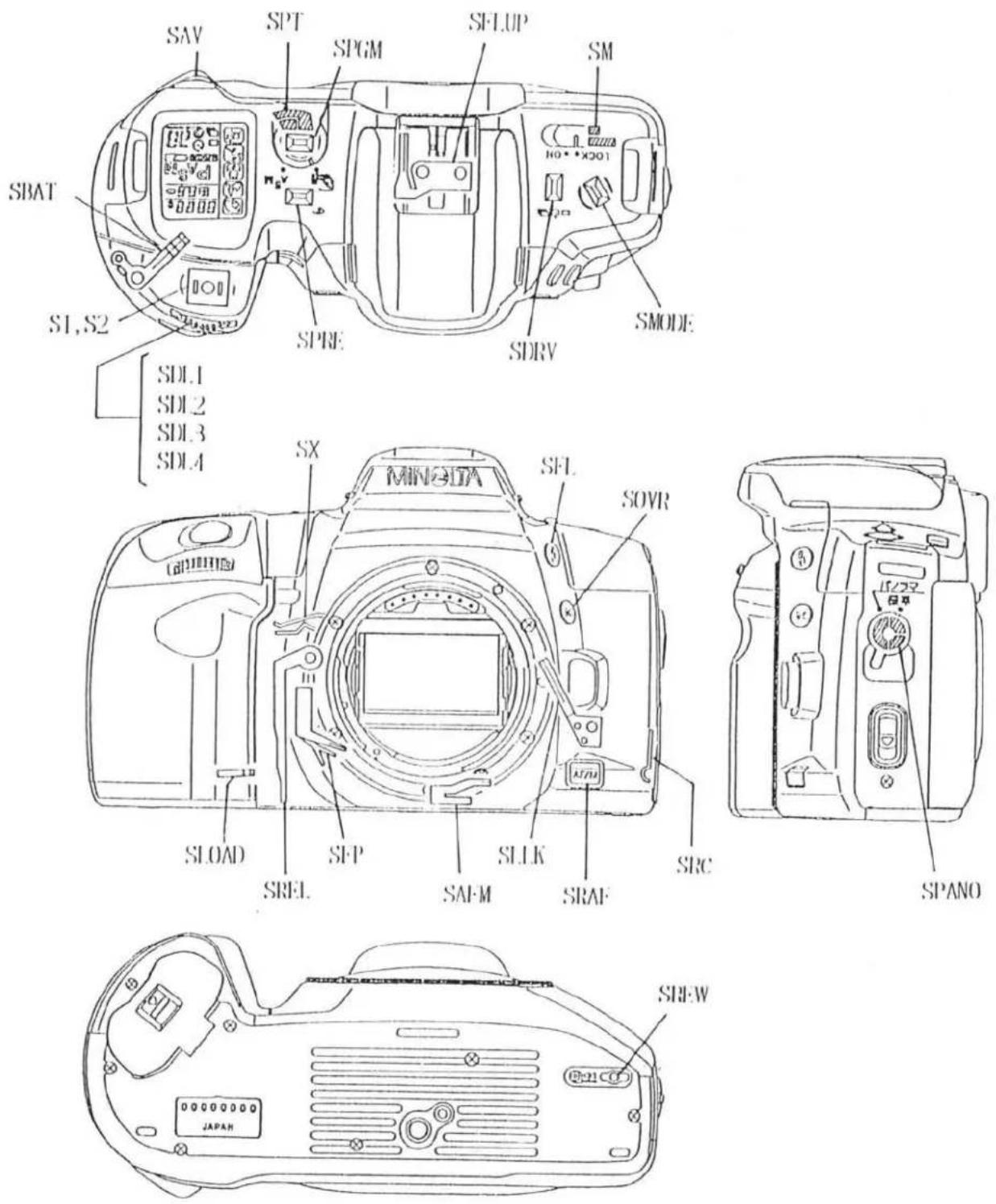 KONICA MINOLTA Maxxum 400Si - Body control circuit - 1