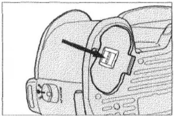 KONICA MINOLTA Maxxum 600Si PD - INSERTING THE BATTERY - 1