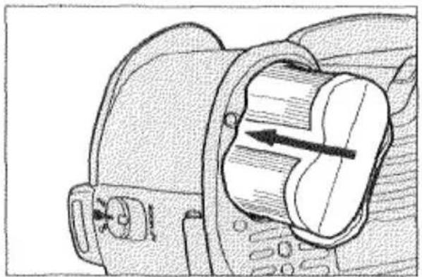 KONICA MINOLTA Maxxum 600Si PD - INSERTING THE BATTERY - 2