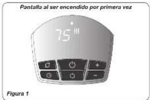 Pantalla al ser encendido por primera vez 75" Figura 1