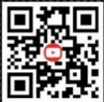 QR code image with a red circular logo in the center