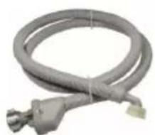Coiled gray electrical plug with terminal connector (no text or symbols visible)