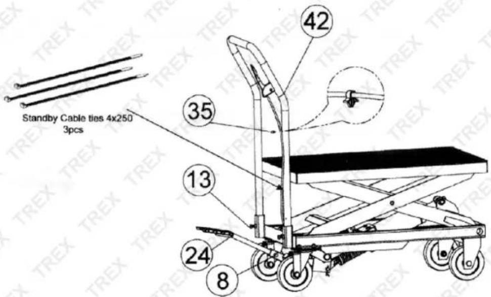 Standby Cable ties 4x250 3pcs 35 13 24 8 42