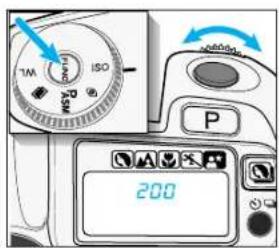 KONICA MINOLTA Maxxum ST Si - EXPOSURE – Setting the ISO Manually - 2