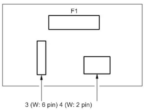 KONICA MINOLTA 7145 - RU-101 Connector Layout Drawing - 1