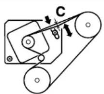 KONICA MINOLTA 7145 - FS-113 Timing Belt Tension Adjustment - 1