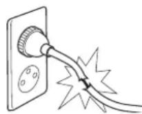 KONICA MINOLTA 7145 - WARNING: Power Plug and Cord - 5