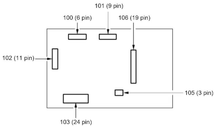 KONICA MINOLTA 7145 - DB-411 Connector Layout Drawing - 1