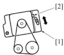 KONICA MINOLTA 7145 - FS-113 Timing Belt Tension Adjustment - 2