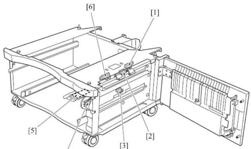 KONICA MINOLTA 7145 - DB-411 Parts Layout Drawing - 1