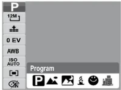 P 12M 0 EV AWB ISO AUTO Program P