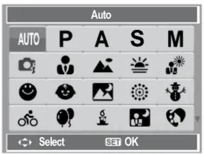 Auto AUTO P A S M Select SET OK