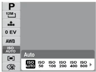 P 12M 0 EV AWB ISO AUTO Auto ISO ISO ISO ISO ISO AUTO 50 100 200 400 800