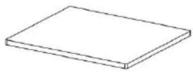 Simple line drawing of a rectangular block (no text or symbols)