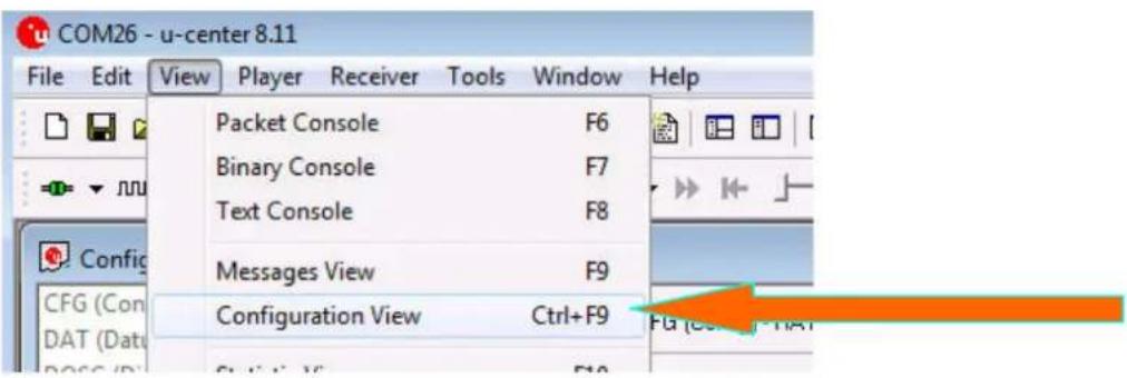 Navilock u-blox 8 NL-8003P - Functional test and GNSS system selection with u-center 8.xx in MS Windows - 2