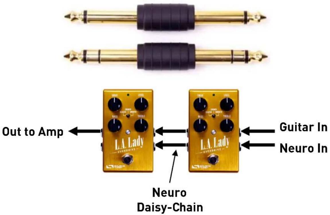 Out to Amp L.A. Lady OVERDRIVE L.A. Lady OVERDRIVE Guitar In Neuro In Neuro Daisy-Chain