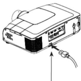 ASK PROXIMA E1655U-A - Connecting to the AC power cord - 1