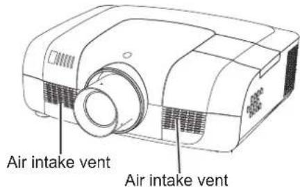 Air intake vent Air intake vent