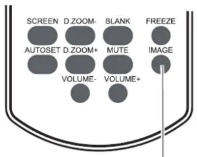 SCREEN D.ZOOM- BLANK FREEZE AUTOSET D.ZOOM+ MUTE IMAGE VOLUME- VOLUME+