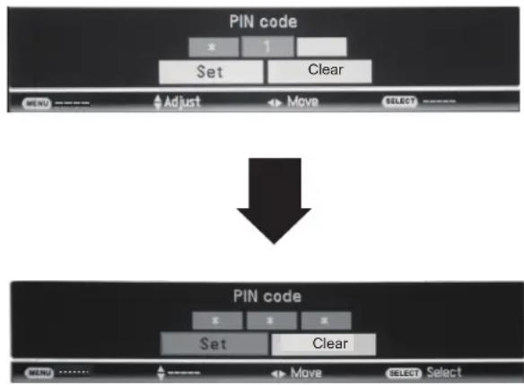 ASK PROXIMA E1655U-A - Enter a PIN code - 1