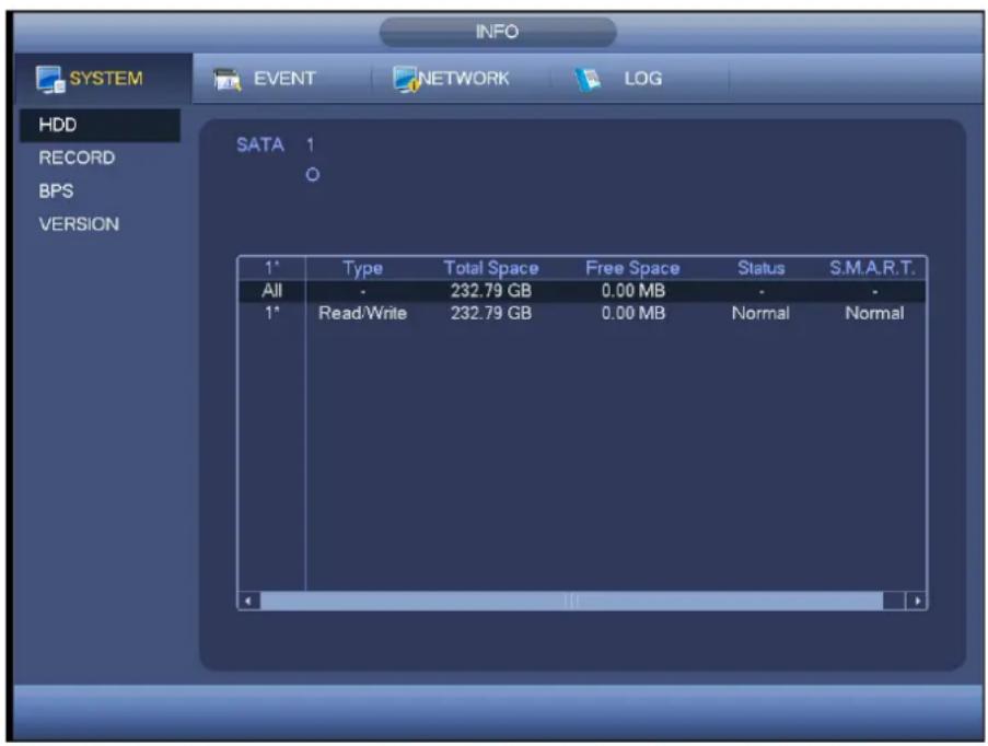Holis HOLHD16002 - HDD Information - 1